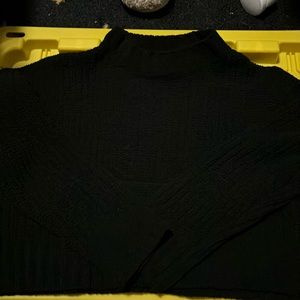 Solid black sweater